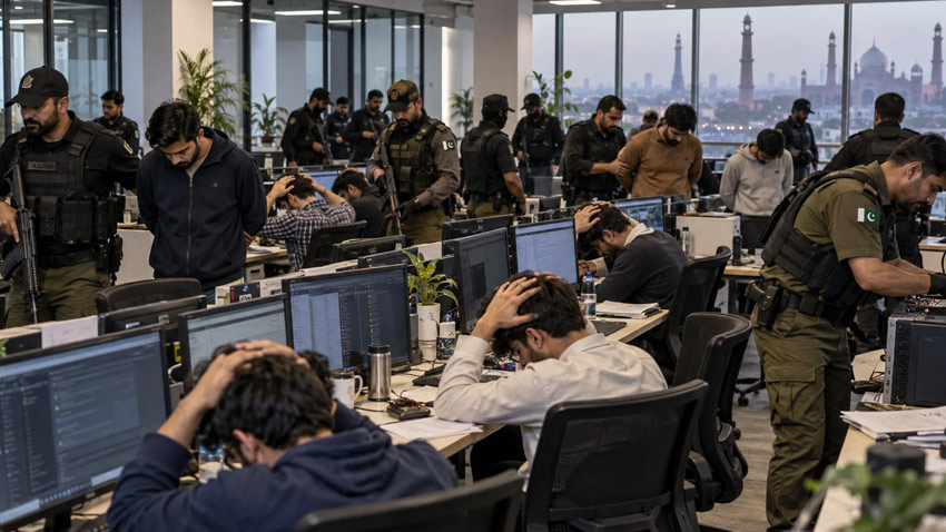 NCCIA arrests 36 suspects during raids on alleged scam call centres. File photo