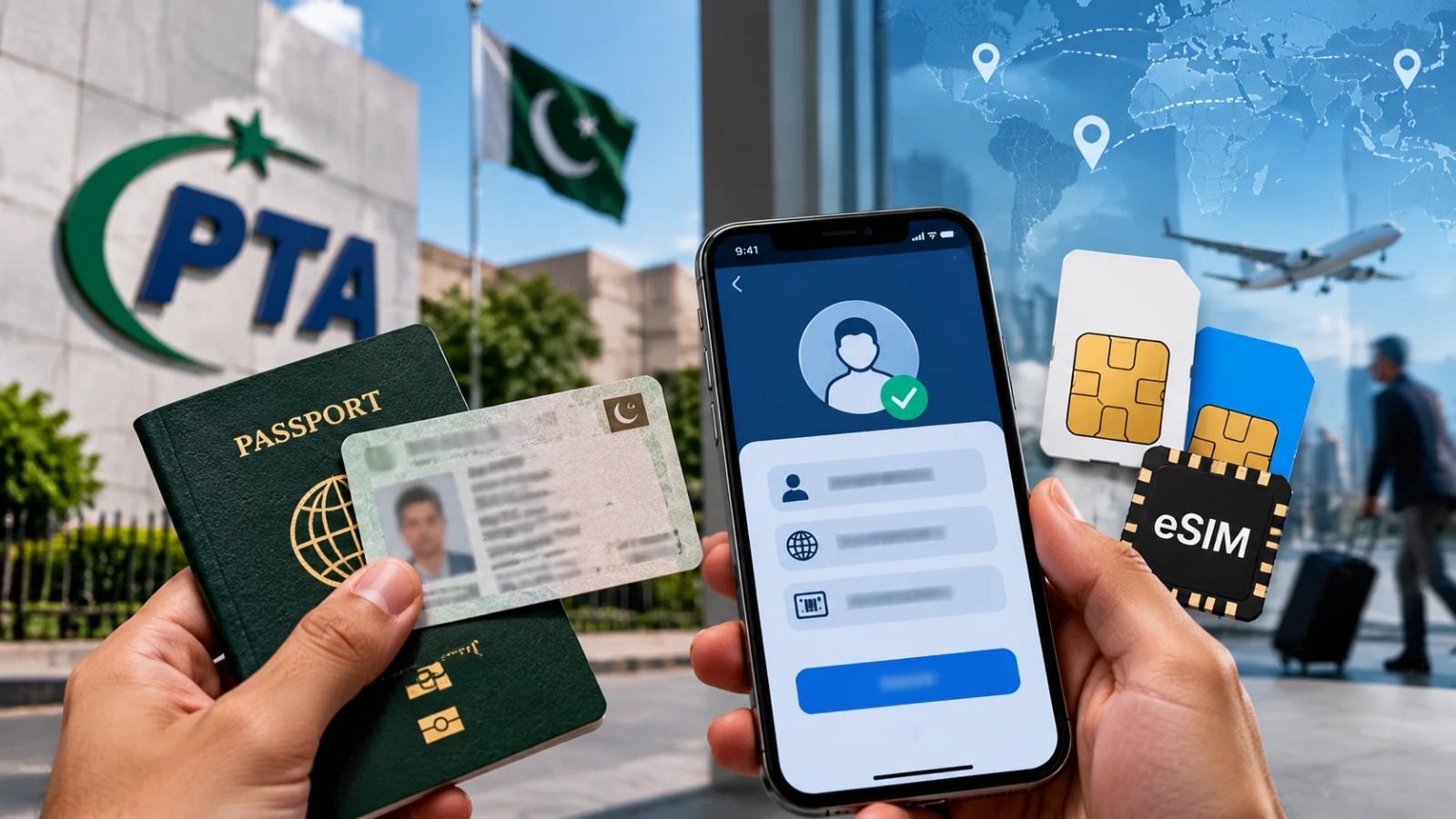 The PTA has proposed mandatory identity checks for foreign SIM and eSIM users. File photo