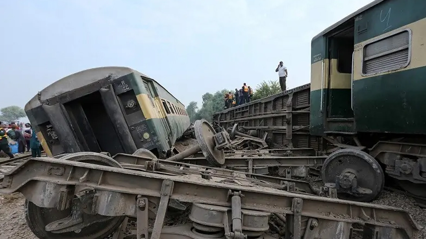 The Rehman Baba Express derailed. File photo