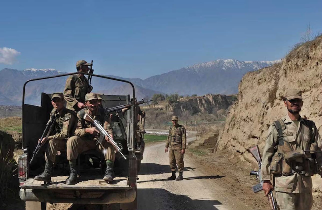 An Army major was martyred and four terrorists were killed. File photo