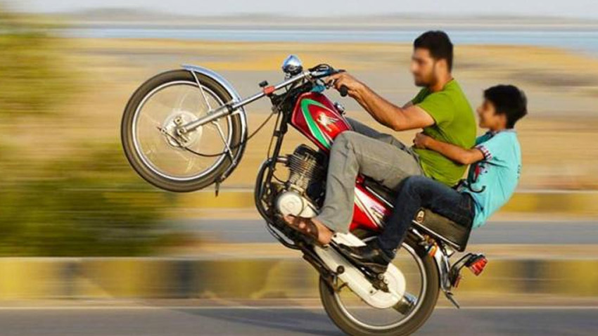 Lahore traffic police take action against drifting and reckless driving. File photo