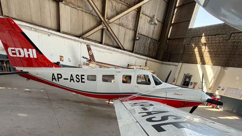 Edhi Foundation’s new air ambulance aircraft gets registration linked to Abdul Sattar Edhi. File photo