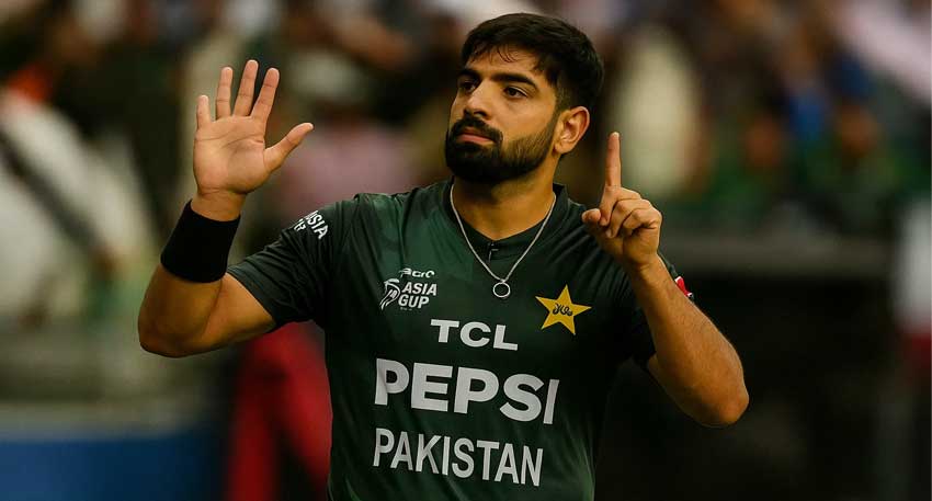 Haris Rauf penalised after heated exchange with Will Jacks in England match. File photo