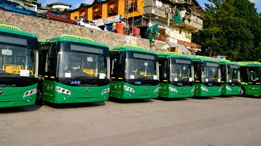 Six of 11 electric buses in Murree have developed technical faults. File photo