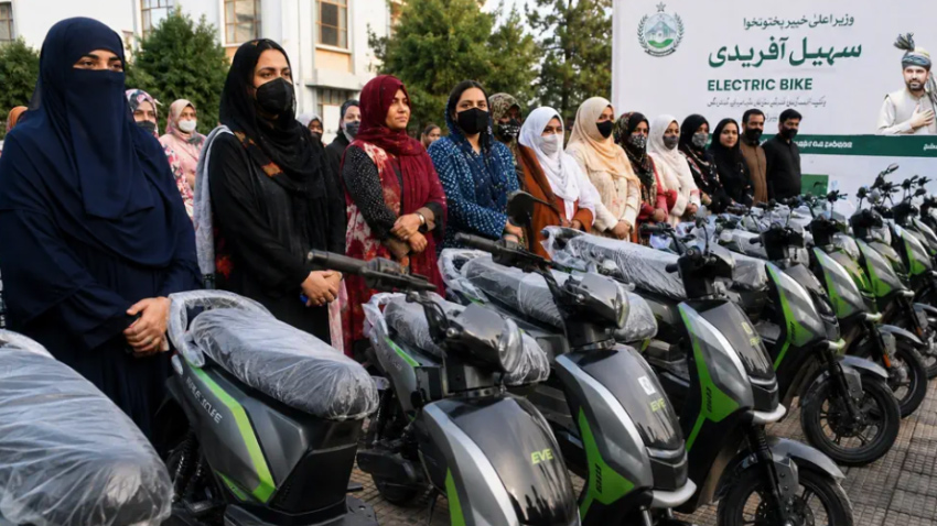 KP approves a free electric scooter scheme for female students and working women. File photo