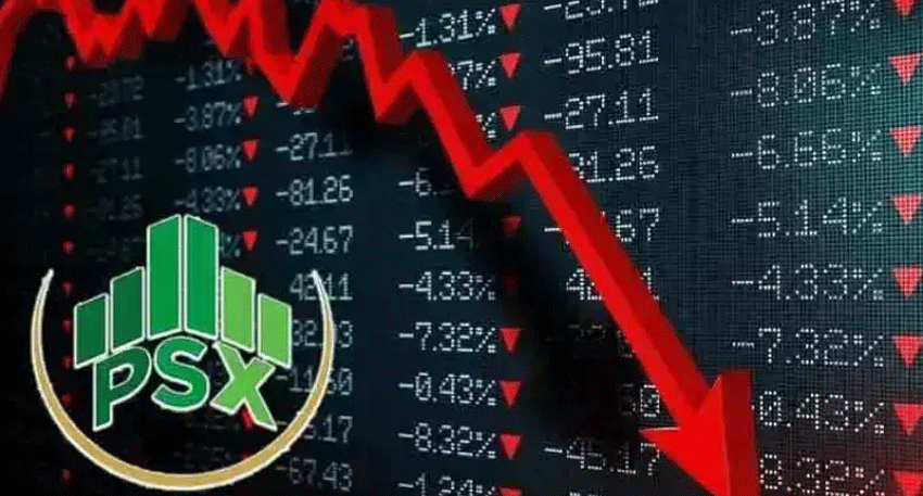 The KSE-100 Index fell nearly 1,000 points