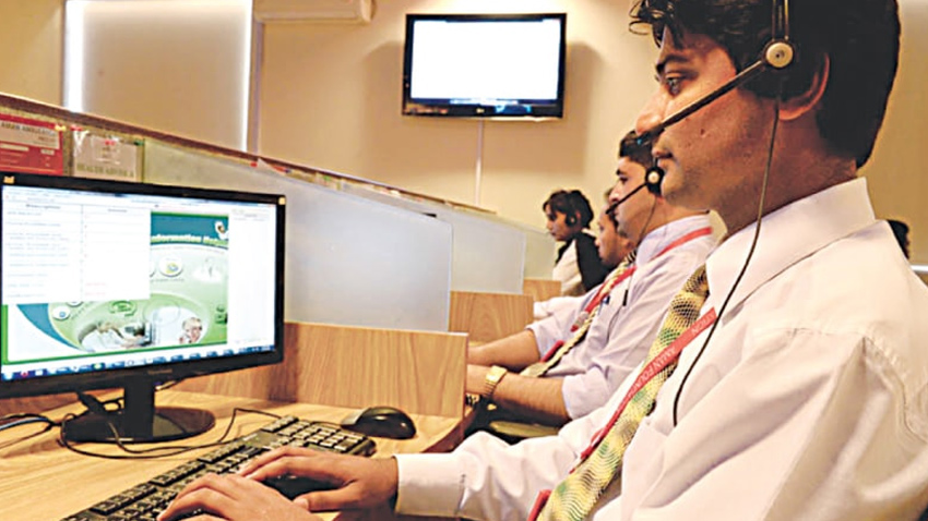 Scam call centre staff flee with equipment before an NCCIA raid. File photo
