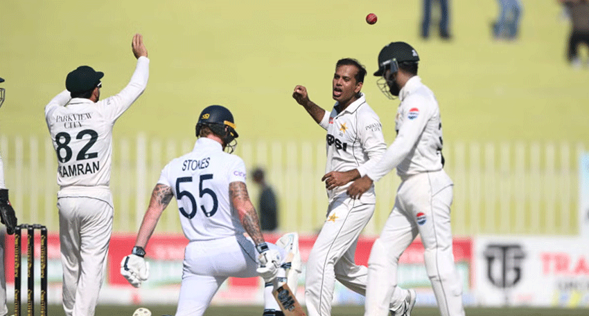 Pakistan struggled against England’s pace attack at Edgbaston.