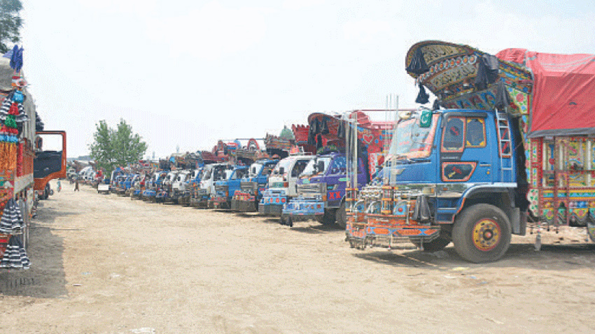 Goods transport fares across Pakistan are set to increase by 15%. File photo