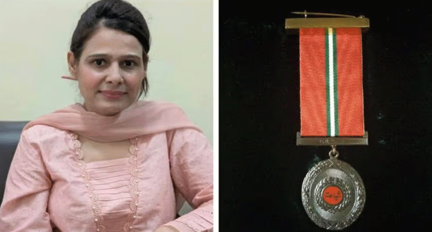 Pims nurse Razia Noreen has been approved for the Tamgha-i-Shujaat