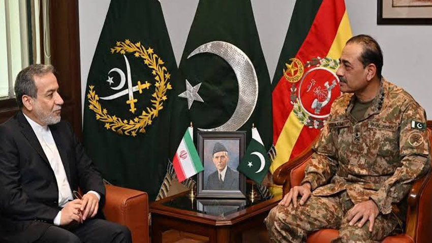 Field Marshal Asim Munir and Iranian Foreign Minister Abbas Araghchi discussed regional developments. File photo