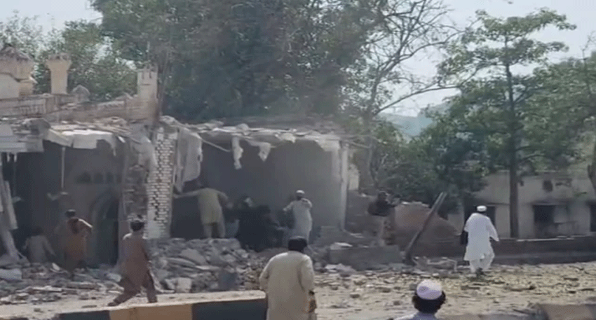Explosion in Kohat Police Lines reportedly injured several people.