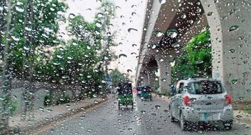 give image alt and image caption for this under 120 characters. PMD predicts rain in Pakistan’s upper areas