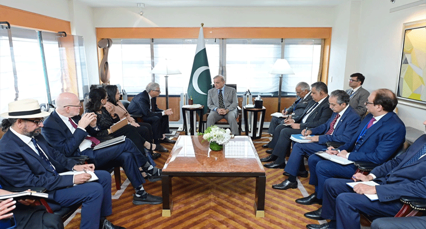 Prime Minister Shehbaz Sharif and Bill Gates discuss modern agricultural technology and public health initiatives.