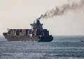 Cargo ship catches fire after Hormuz strike as crew evacuated