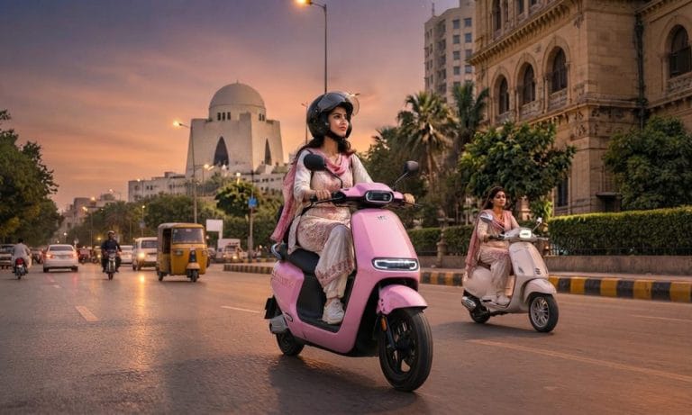 The Sindh government has announced plans to distribute 50,000 free electric scooters. File photo