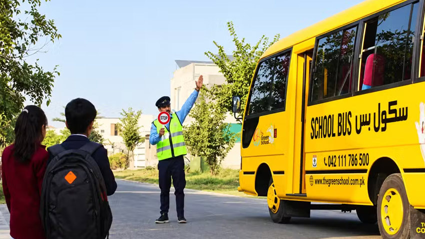 Murree traffic police have intensified safety checks on school vans. File photo
